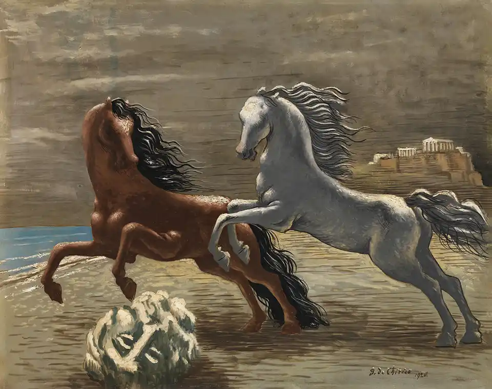 Cavalli in riva al mare (Les deux chevaux)